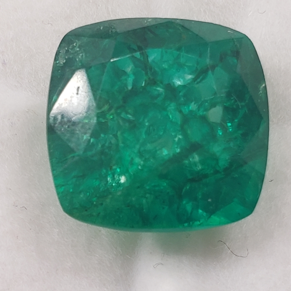✨RARE 9,27ct  Cushion cut Beryl Emerald with Certifcation
